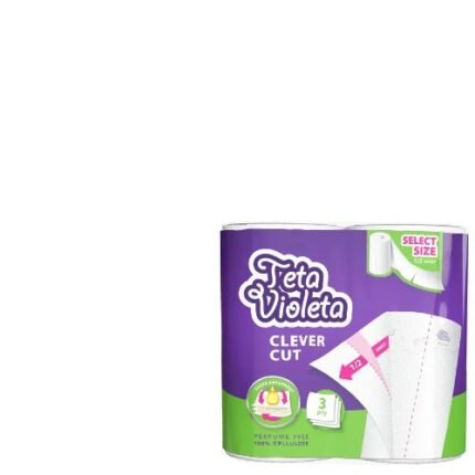 Violeta Háztartási törlő 3rétegű 2tekercs Piknik